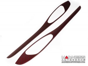 Alfa Romeo Stelvio Complete Interior Trim Kit - Red Carbon Fiber 